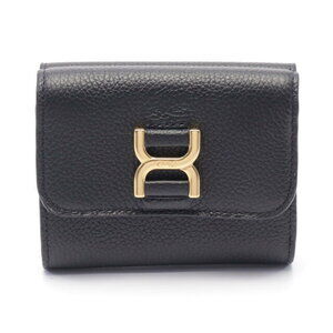 Chloe MARCIE Trifold Wallet Leather Black